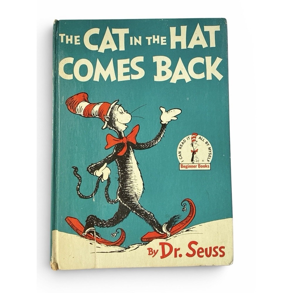 Dr. Seuss The Cat in the Hat Comes Back Vintage 1958 Hardcover Random House